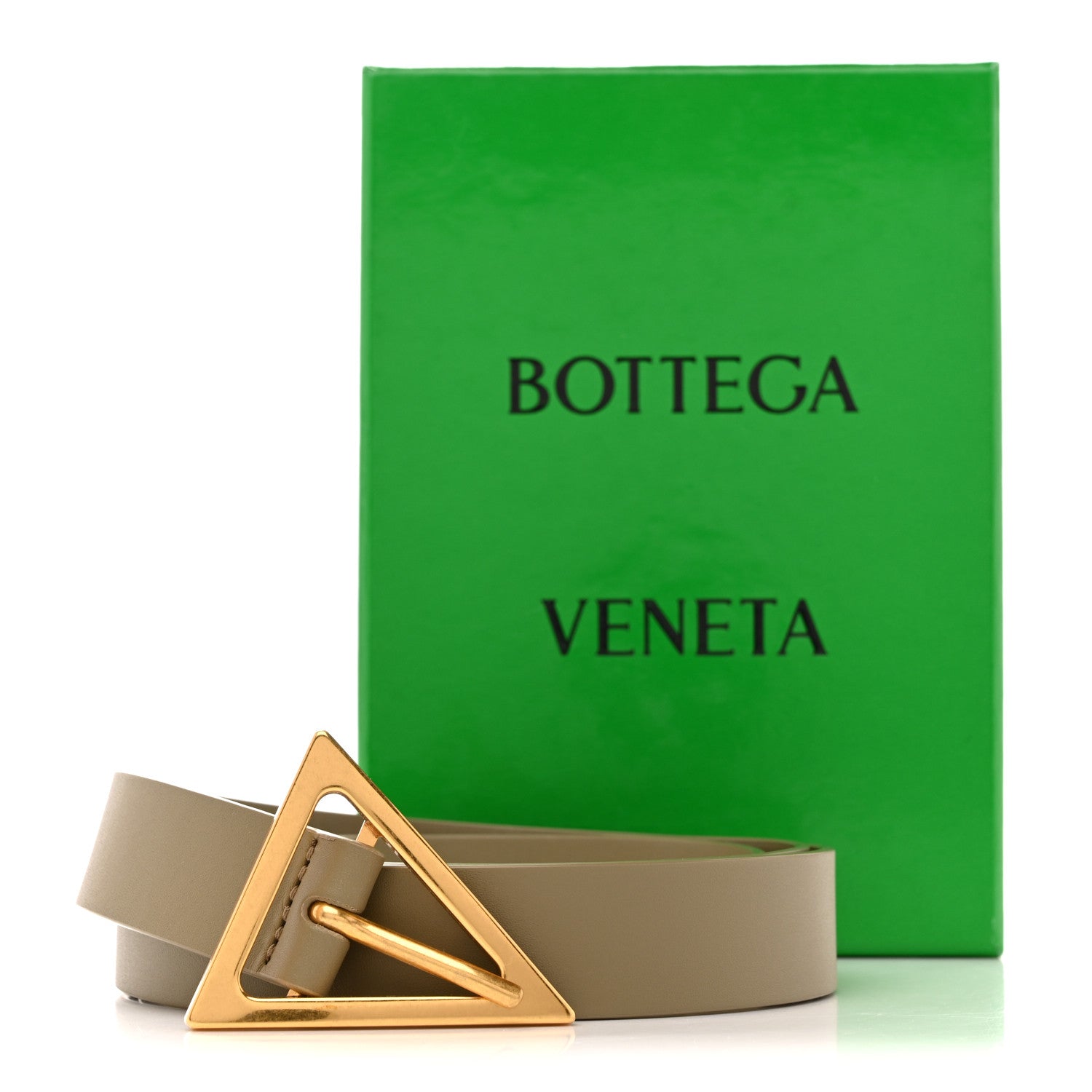 ❤️BOTTEGA VENETA✨ベルト❤️ Bottega Veneta Calfskin Triangle Belt 90 36 Travertine 1859376