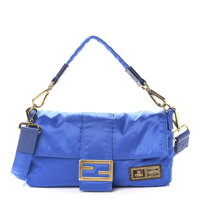 Fendi X PORTER Nylon Regular Belt Baguette Bag Blu 1 of 10