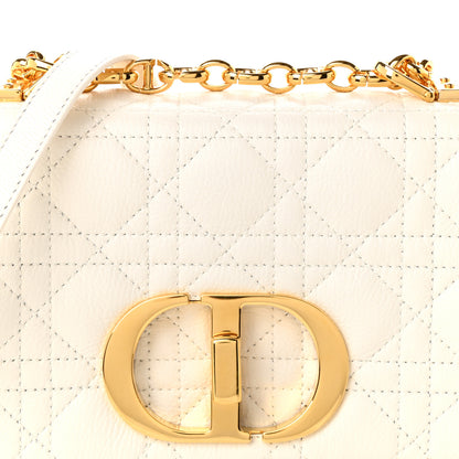 Christian Dior Calfskin Cannage Small Caro Bag Ivory 7 of 10