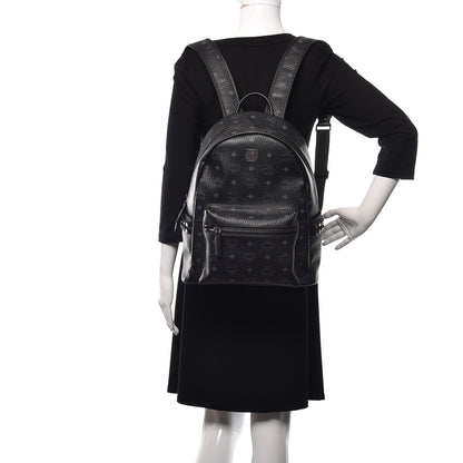 MCM Visetos Small Side Stud Stark Backpack Black 2 of 10