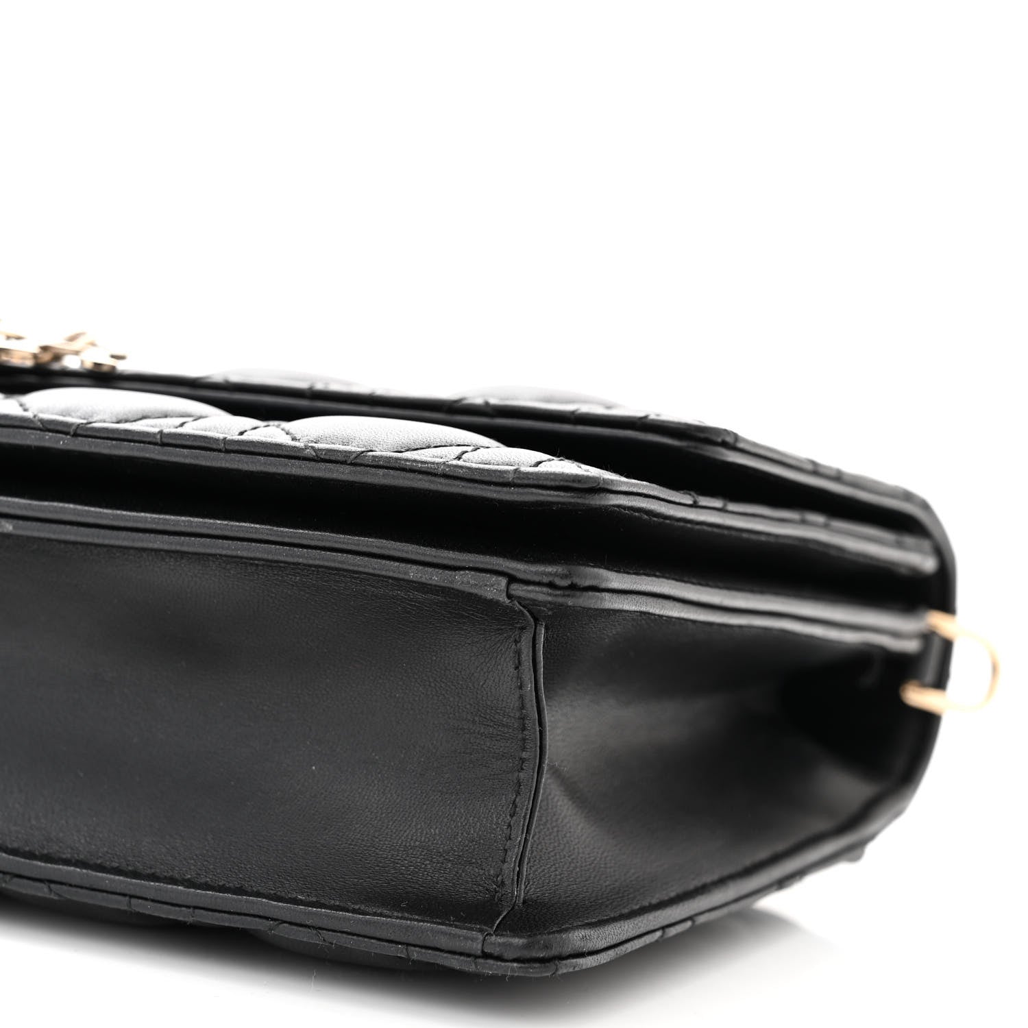 Christian Dior Lambskin Cannage My Dior Top Handle Bag Black 9 of 11
