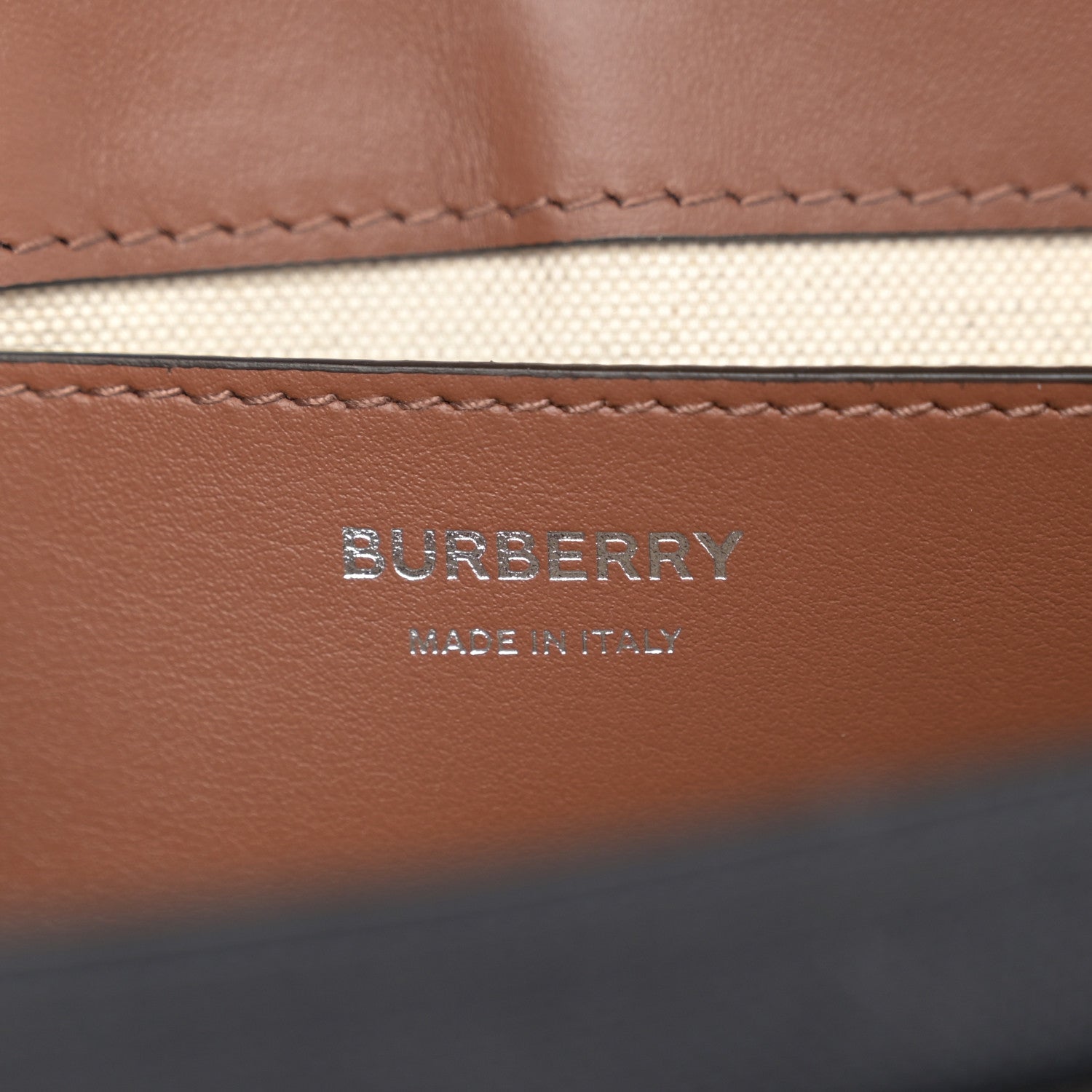 Burberry Canvas Horseferry Print Note Crossbody Bag Black Tan 6 of 9