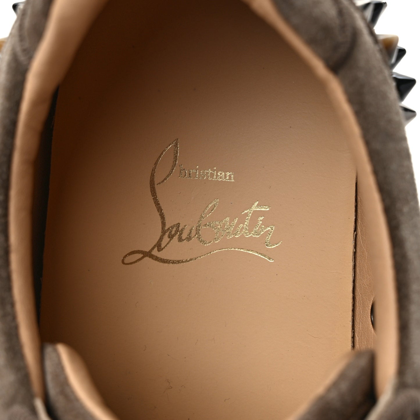 Suede Calfskin Vieira Spikes Womens Orlato Flat Sneakers 38 Silex Mix Corne