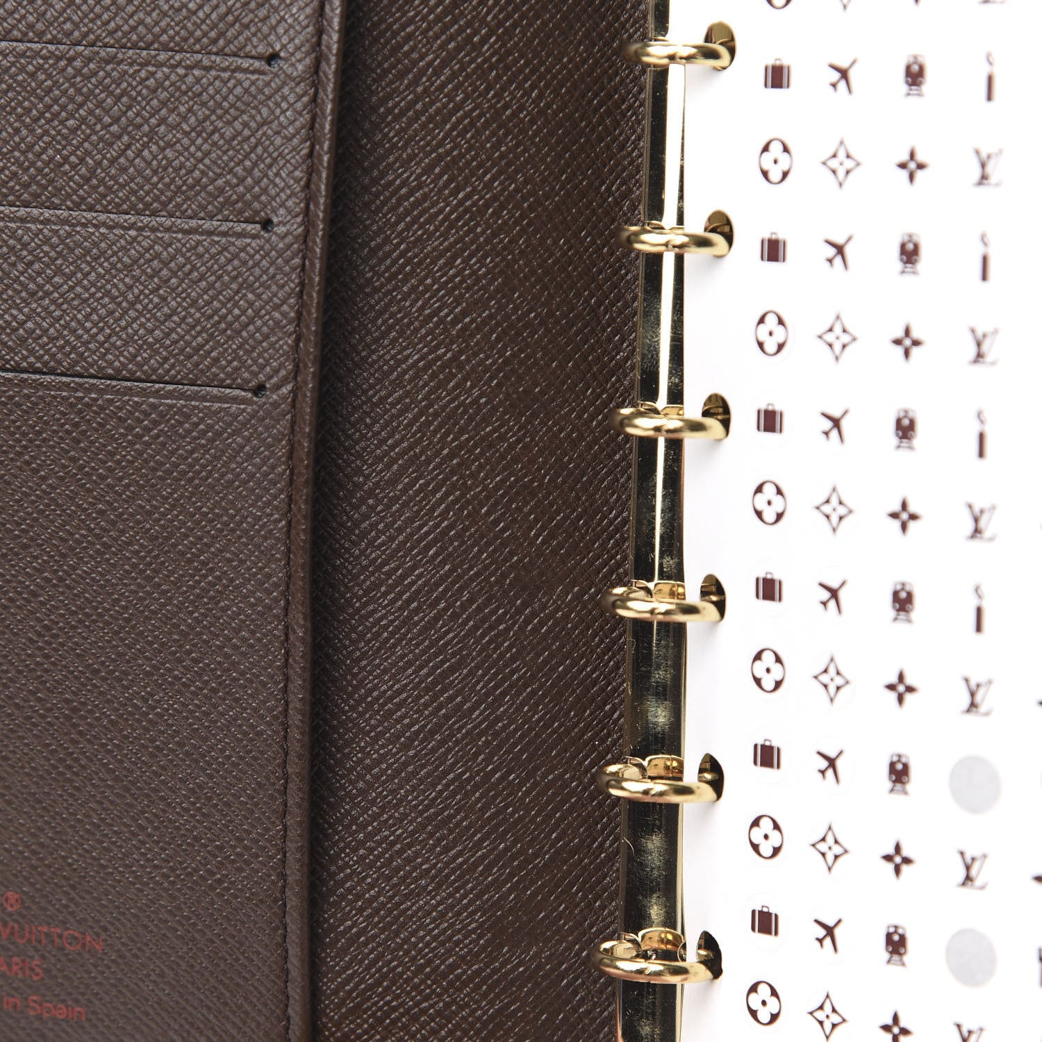 Louis Vuitton Damier Ebene Small Ring Agenda Cover 8 of 8