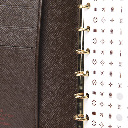 Louis Vuitton Damier Ebene Small Ring Agenda Cover 8 of 8