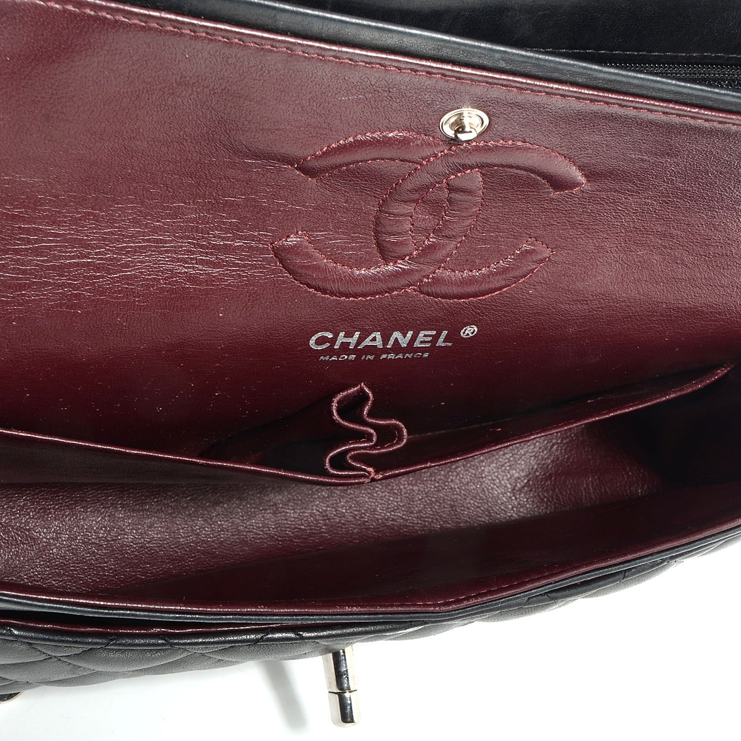 Chanel Lambskin Quilted Small Double Flap Black 8 of 9