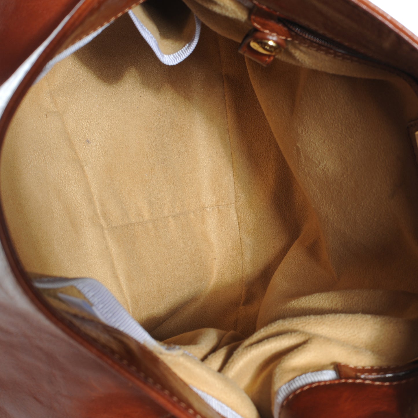 Leather Ruby Hobo Bag Cognac