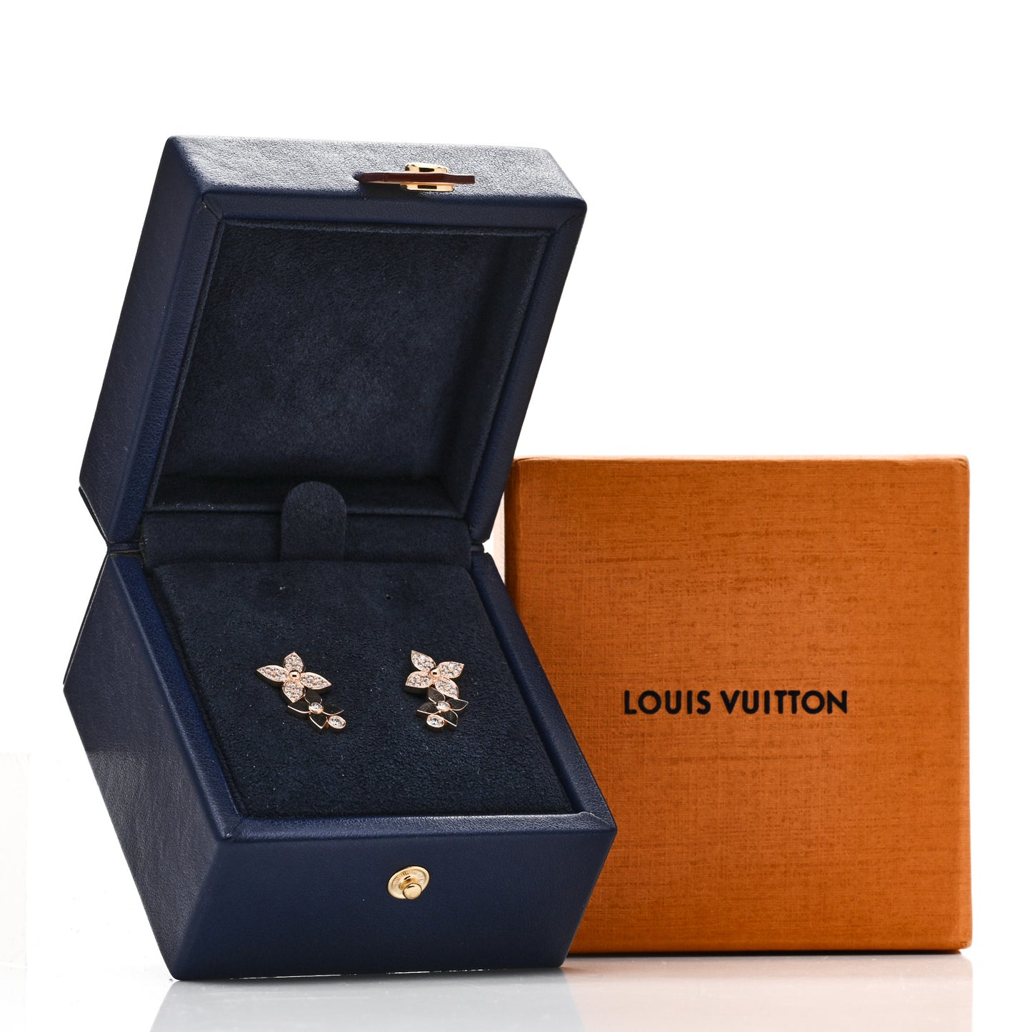 18K Pink Gold Diamond Idylle Blossom Earrings
