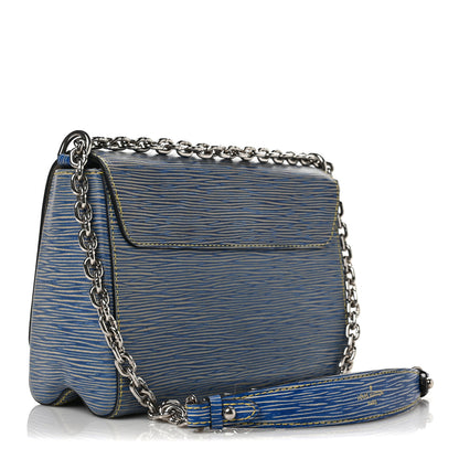 Louis Vuitton Epi Twist Shoulder Bag MM Denim Light 3 of 6
