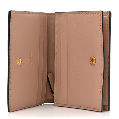 Valentino Garavani Calfskin Vlogo French Flap Wallet Rose Cannelle 5 of 13