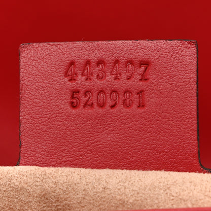 Gucci Calfskin Matelasse Small GG Marmont Shoulder Bag Hibiscus Red 7 of 10