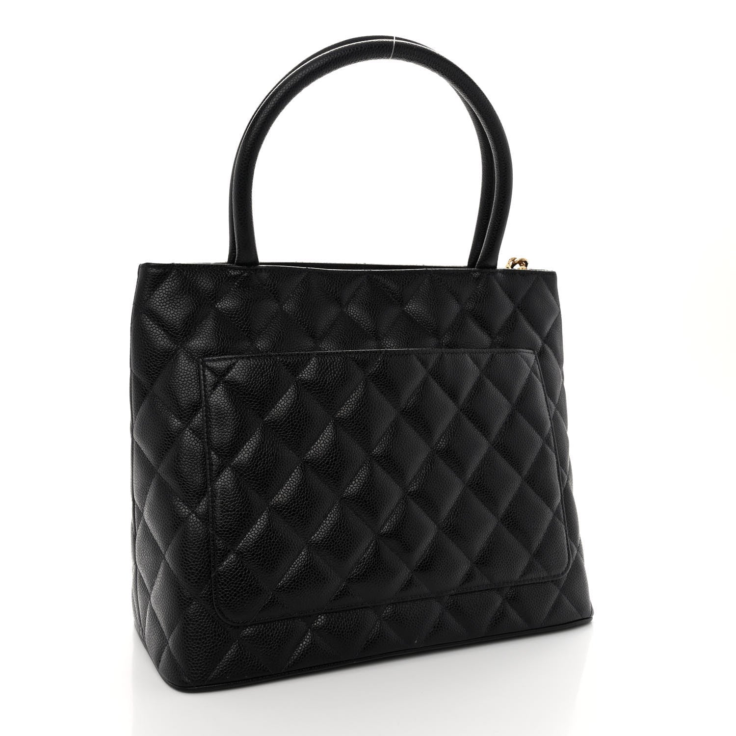 Chanel Caviar Quilted Medallion Tote Black 3 of 10