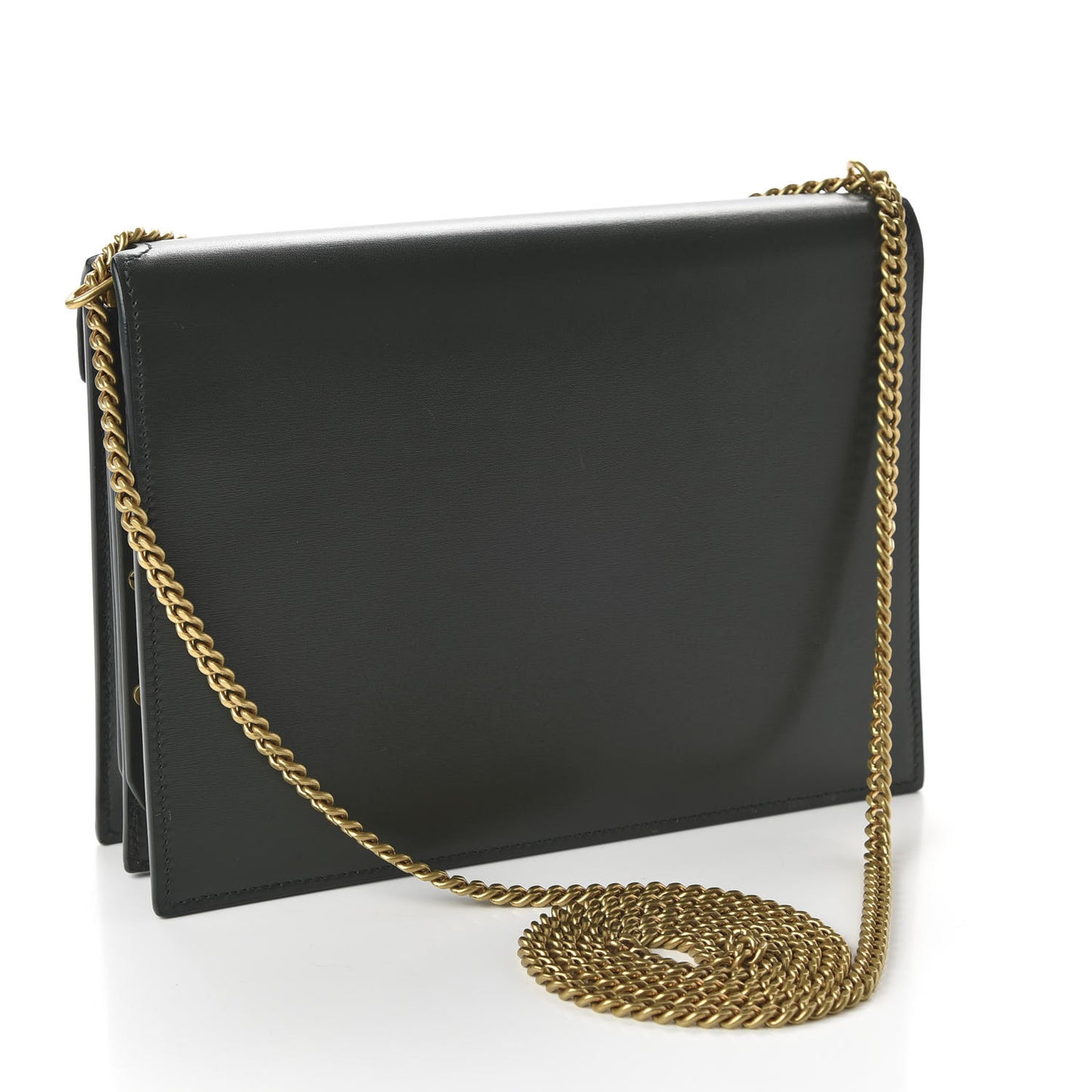 Smooth Calfskin Monogram Cassandra Clasp Bag Dark Green