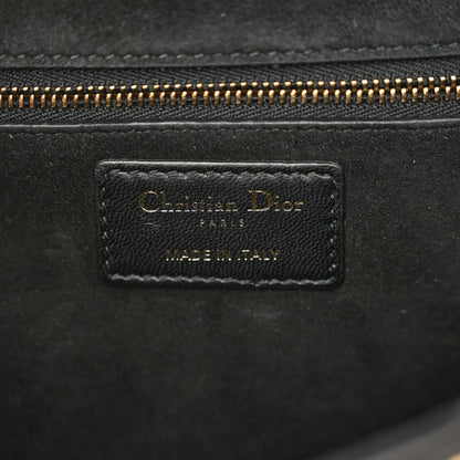 Christian Dior Lambskin Cannage Studded Large Dioraddict Flap Bag Black 6 of 11