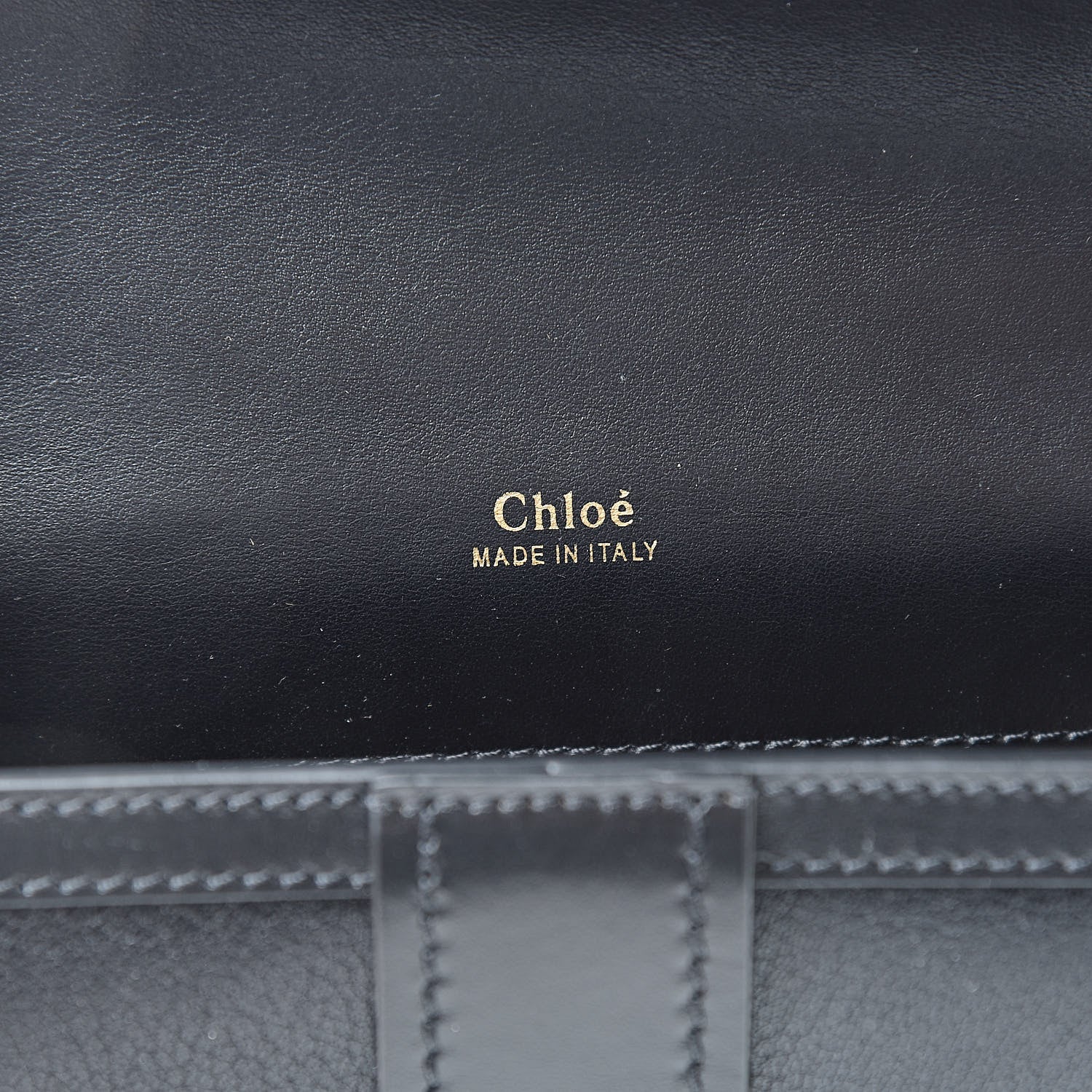 Chloe Shiny Goatskin Calfskin Aby Chain Shoulder Bag Black 6 of 12