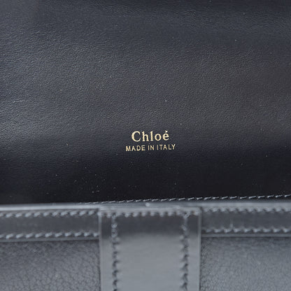 Chloe Shiny Goatskin Calfskin Aby Chain Shoulder Bag Black 6 of 12
