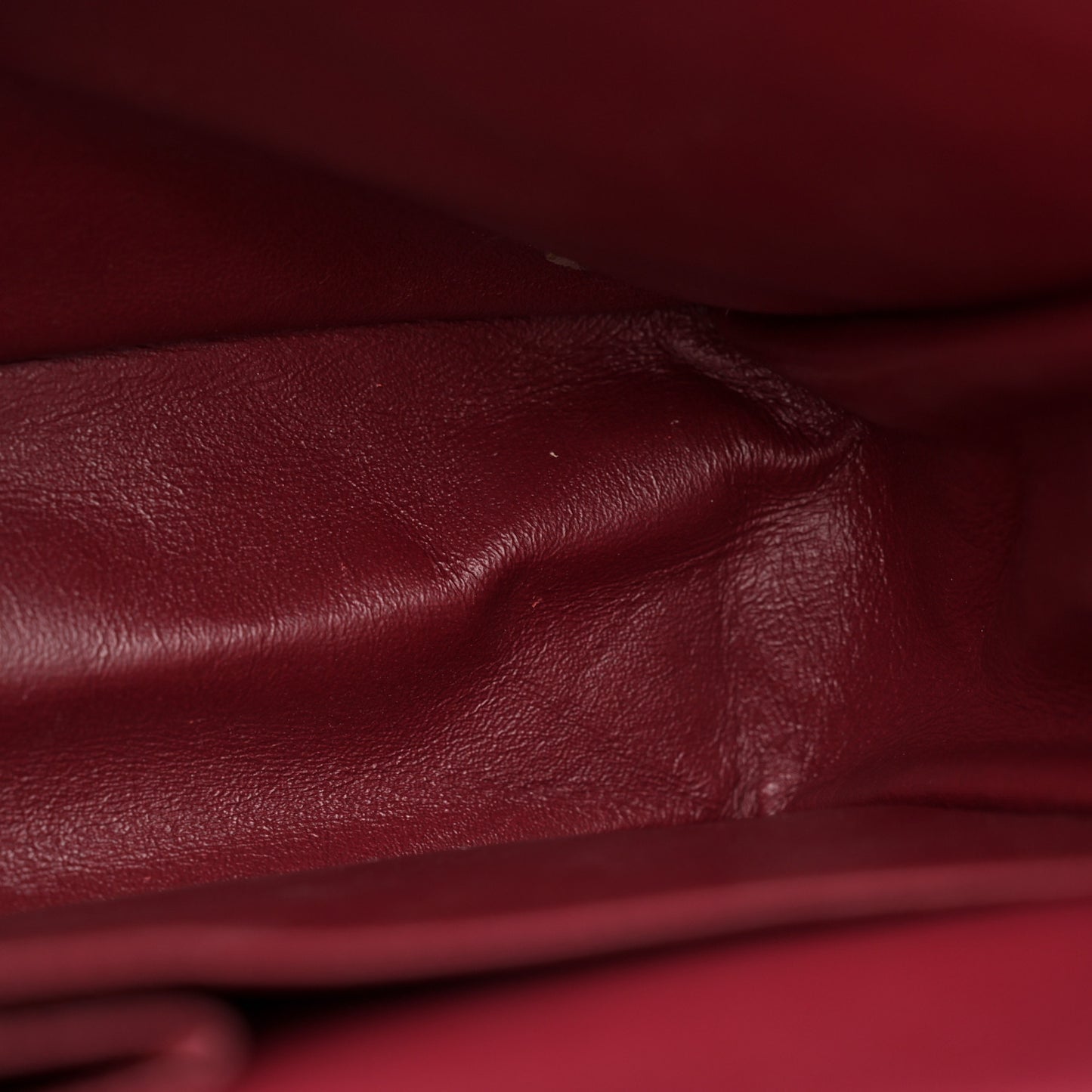 Patent Quilted Maxi Double Flap Red
