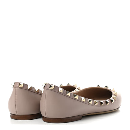Valentino Garavani Nappa Rockstud Ballerina Flats 36 Poudre 4 of 7