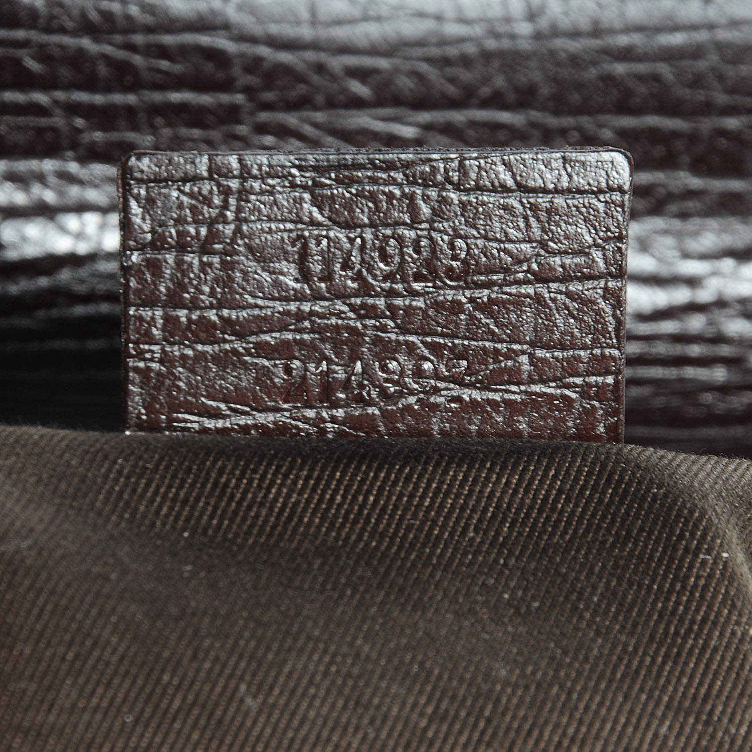 Gucci Monogram Horsebit Clutch Dark Brown 7 of 7