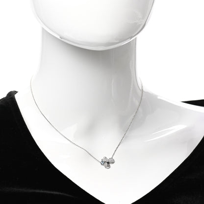 Tiffany Platinum Diamond Aquamarine Paper Flowers Pendant Necklace 2 of 5