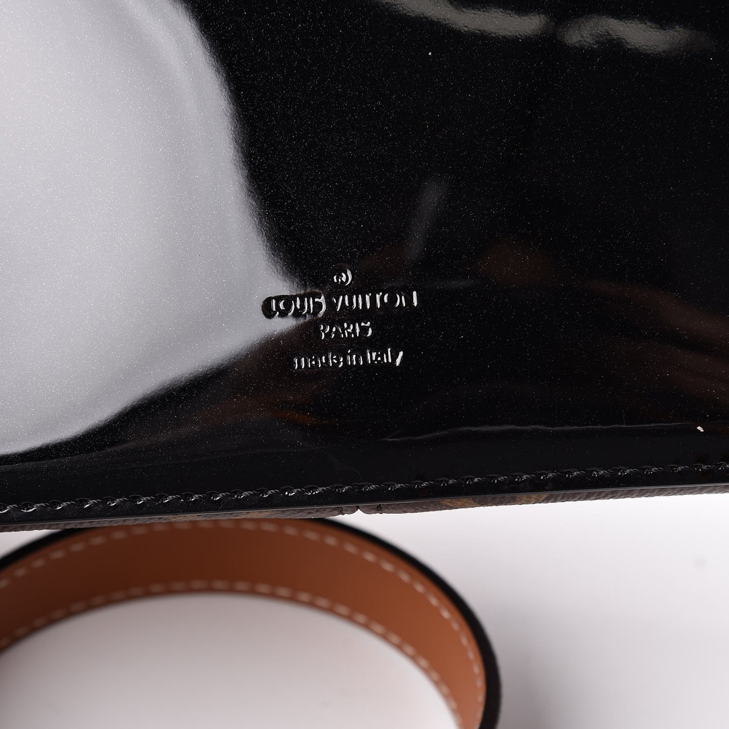 Patent Calfskin Monogram Cherrywood BB Black