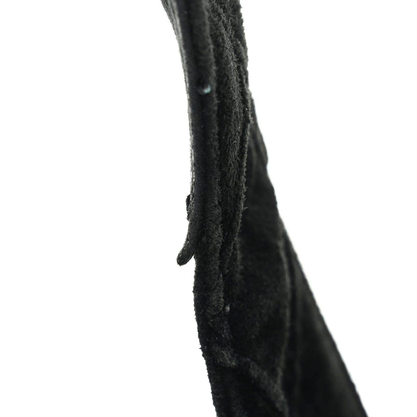 Suede Stitched Hobo Black