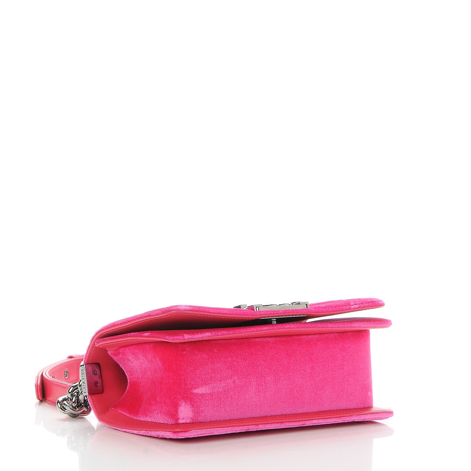 Chanel Velvet Quilted Small Boy Flap Fuchsia 4 of 8