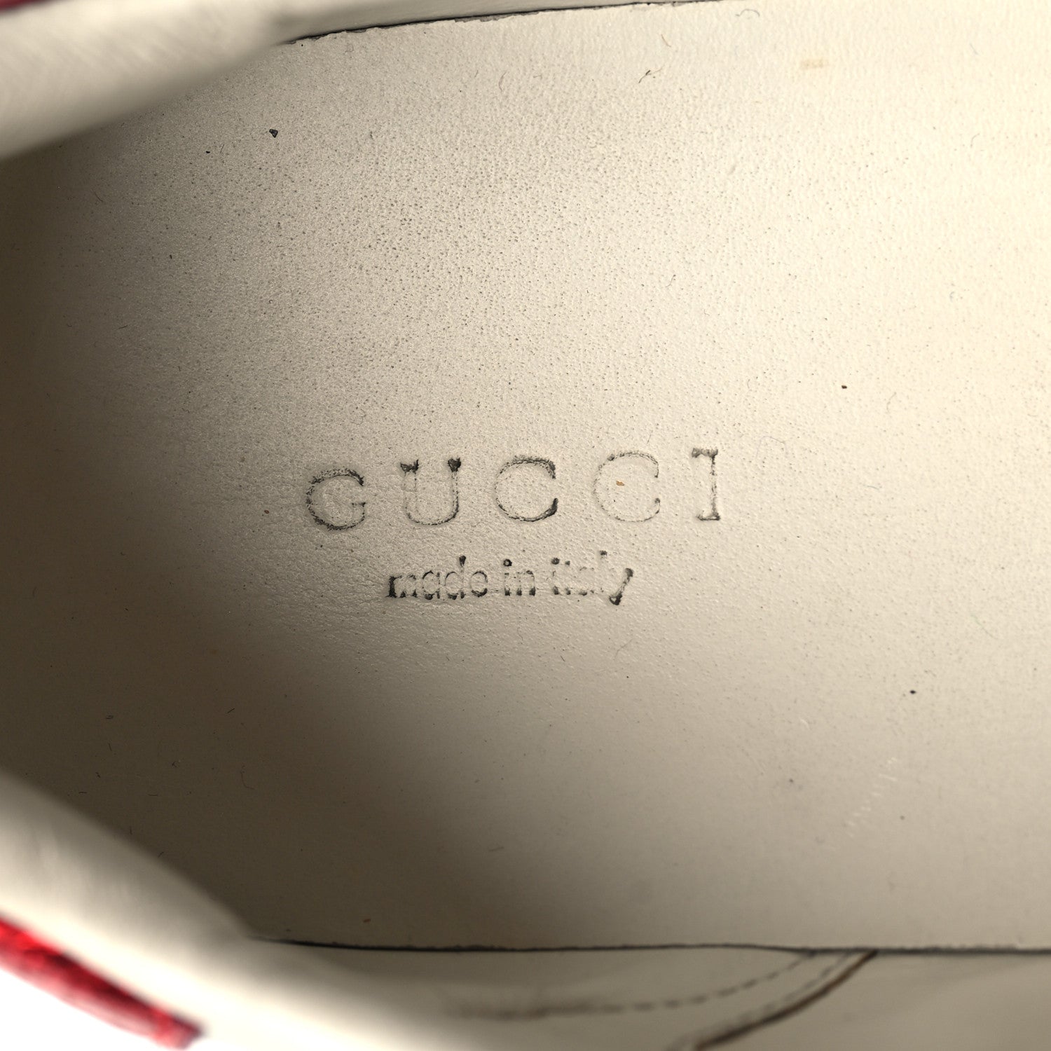 Gucci Calfskin Web Pearl Studded Womens Ace Sneakers 37.5 White 8 of 11