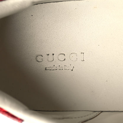 Gucci Calfskin Web Pearl Studded Womens Ace Sneakers 37.5 White 8 of 11