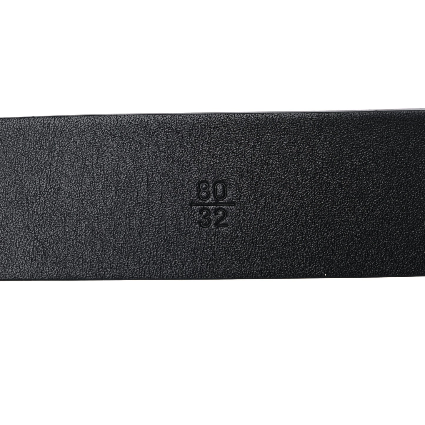 Lambskin Chain Square Buckle Belt 80 32 Black