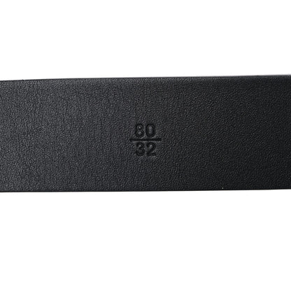 Chanel Lambskin Chain Square Buckle Belt 80 32 Black 4 of 11