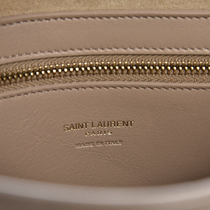 Saint Laurent Smooth Calfskin Medium Monogram Cabas Beige 8 of 9