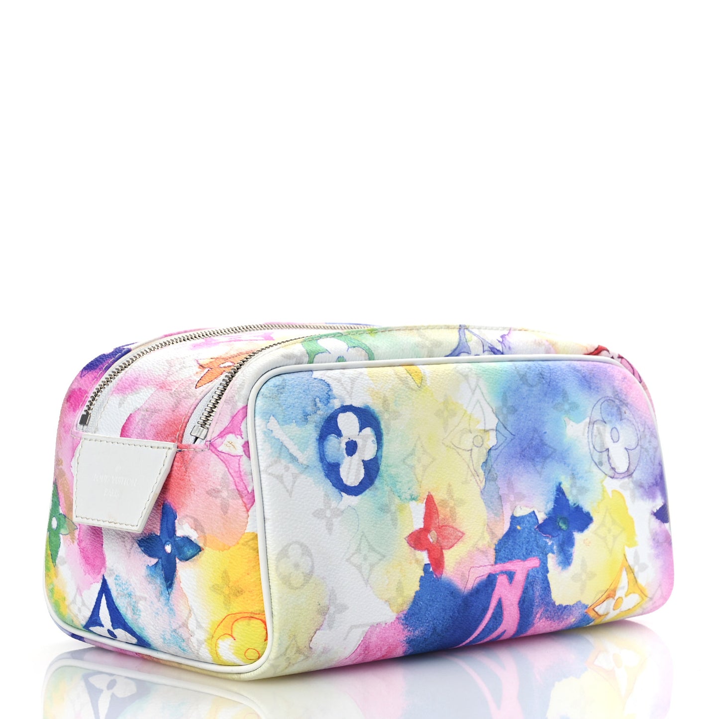 Monogram Watercolor Dopp Kit Toilet Pouch Multicolor