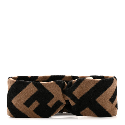 Fendi Wool FF Logo Headband Camel 1 of 4