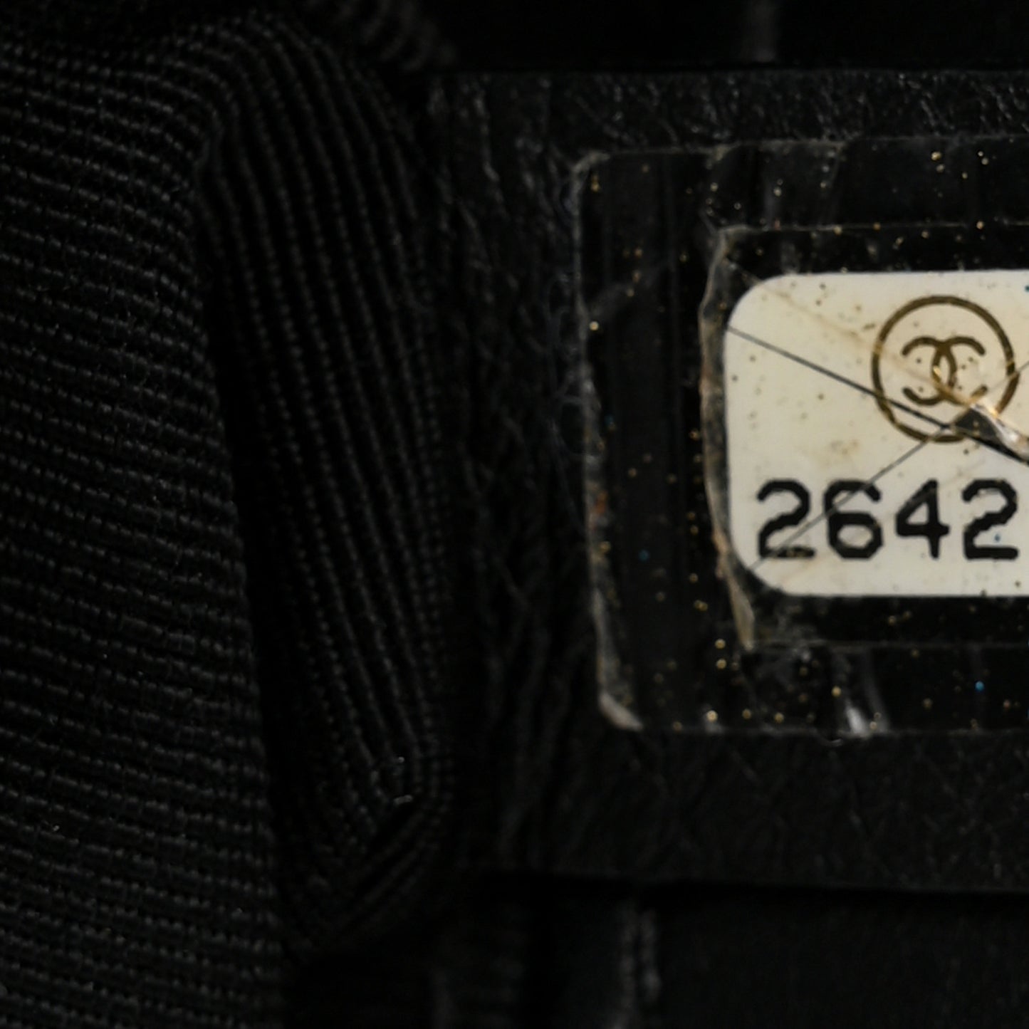 Calfskin Pearl Tweed Small Boy Flap Black