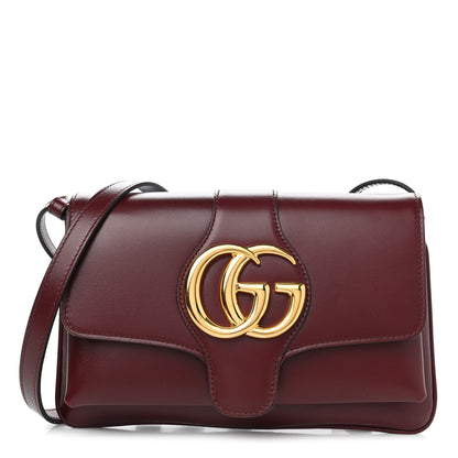 Gucci Vitello Palmellato Lux Small Arli Flap Shoulder Bag Vintage Bordeaux 1 of 11