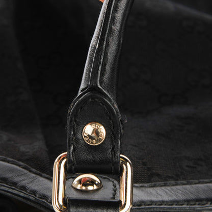 Gucci Monogram Medium Sukey Tote Black 11 of 11