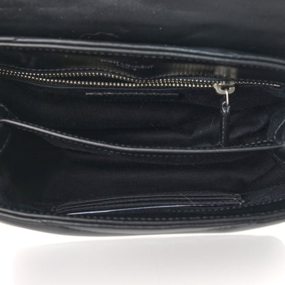 Saint Laurent Calfskin Y Quilted Monogram Toy Loulou Crossbody Bag Black 5 of 11