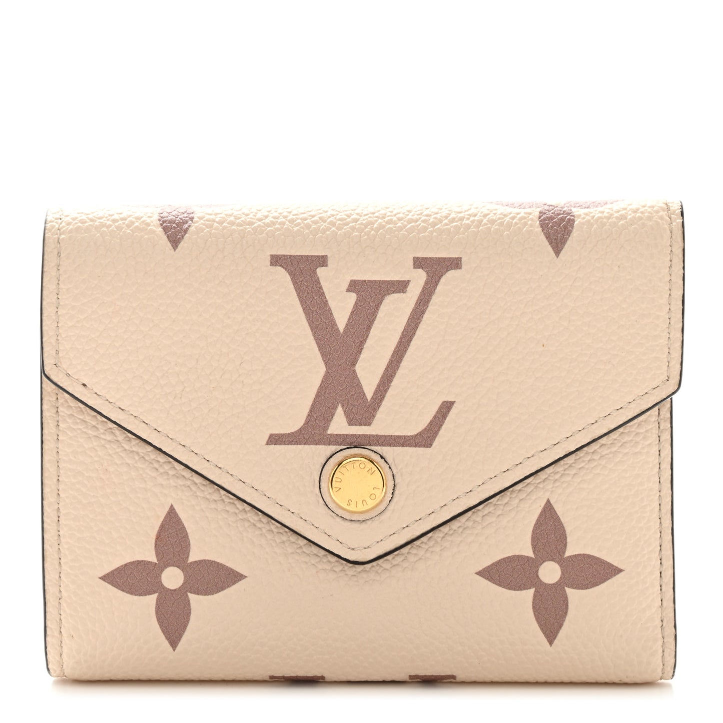 Empreinte Monogram Giant Victorine Wallet Creme Bois De Rose