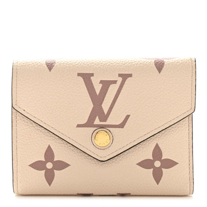 Louis Vuitton Empreinte Monogram Giant Victorine Wallet Creme Bois De Rose 1 of 6