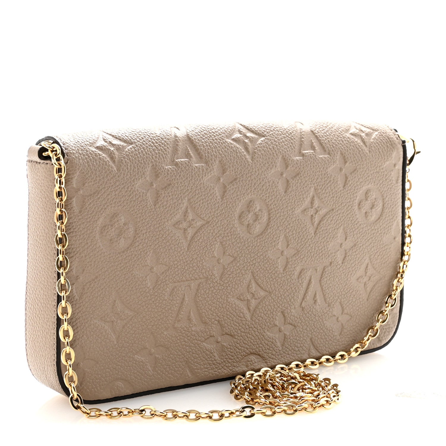 Louis Vuitton Empreinte Pochette Felicie Chain Wallet Tourterelle 3 of 9