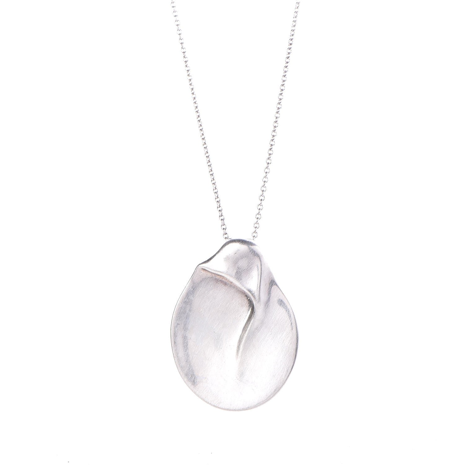 Tiffany Sterling Silver 40mm Elsa Peretti Madonna Pendant Necklace 4 of 7