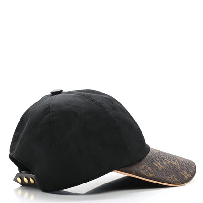 Louis Vuitton Polyester Silk Monogram LV Get Ready Cap M Black 5 of 8
