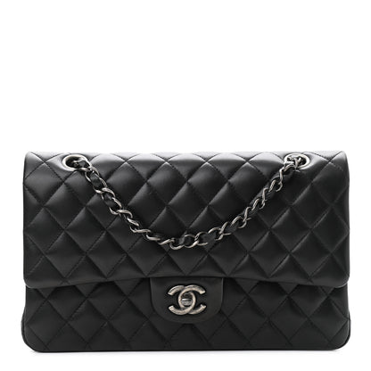 Chanel Lambskin Quilted Medium Double Flap Black 1 of 10