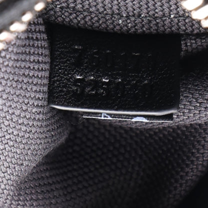 Gucci Sakai Be Green Calfskin Diagonal Stitched Mini Blondie Barrel Shoulder Bag Black 7 of 10