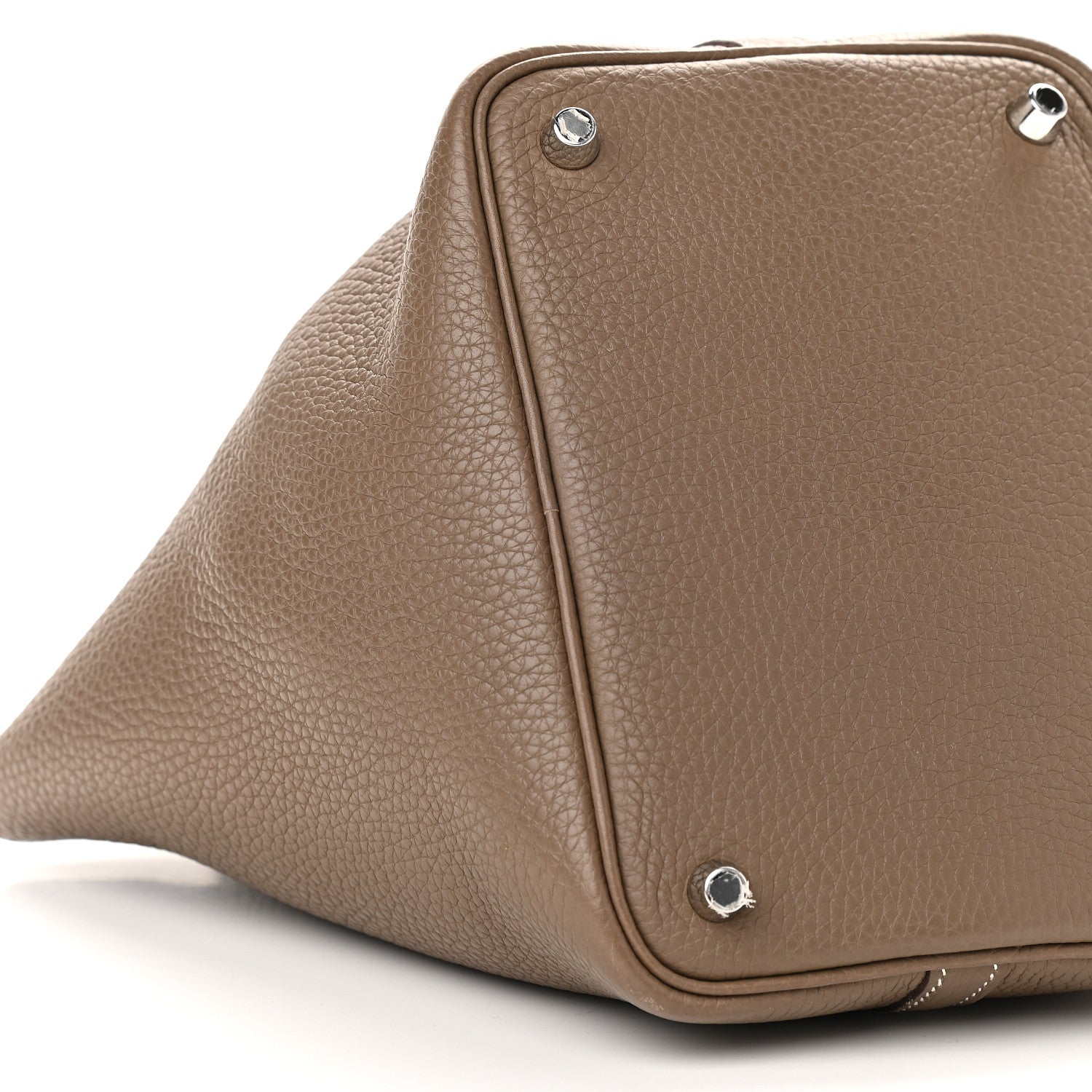 Hermes Taurillon Clemence Picotin Lock 18 PM Etoupe 7 of 8