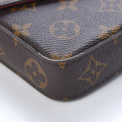 Louis Vuitton Monogram Pochette Felicie Chain Wallet Fuchsia 9 of 12