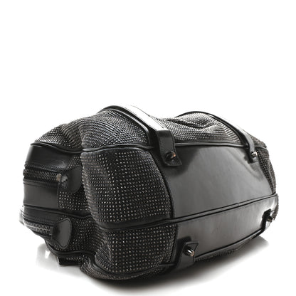 Burberry Prorsum Calfskin Studded Knight Satchel Black 4 of 11
