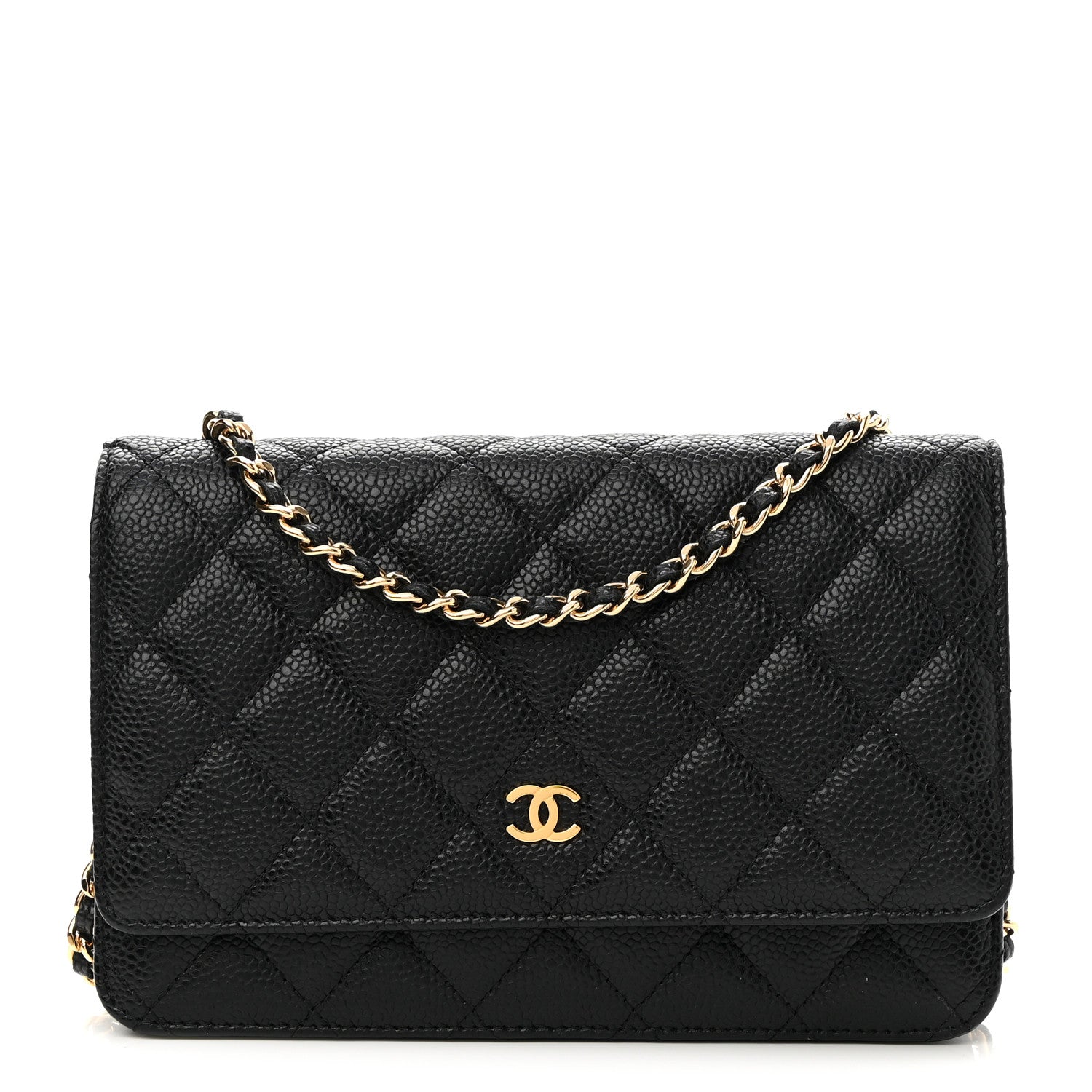 Chanel Caviar Quilted Wallet On Chain WOC Black 1 of 10