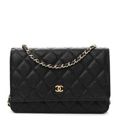 Chanel Caviar Quilted Wallet On Chain WOC Black 1 of 10